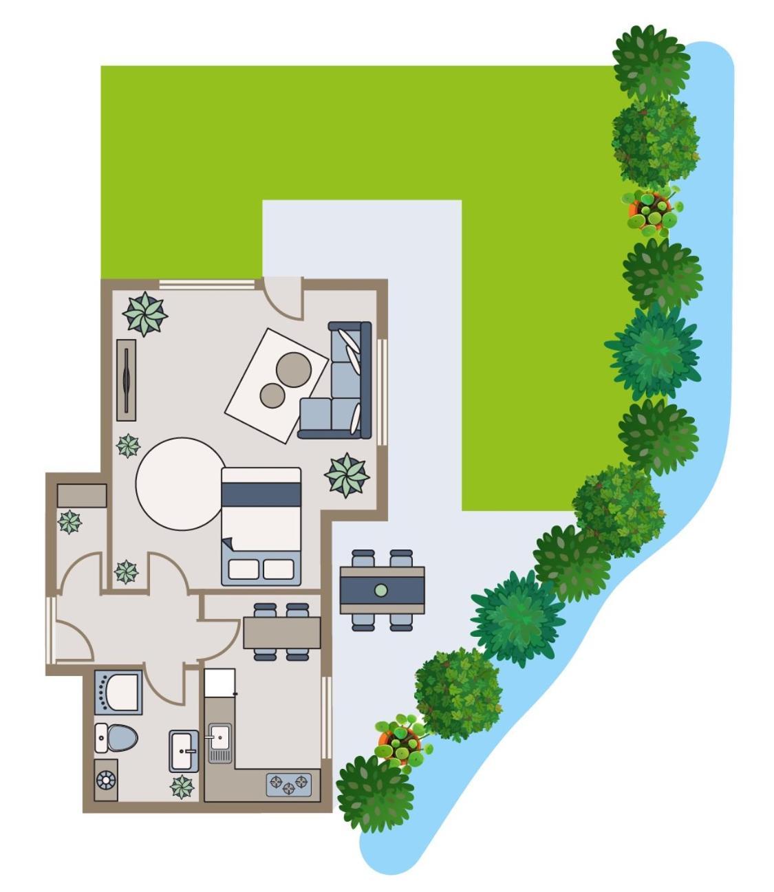 Studio-Apartment Mit Garten, Parkplatz & Kueche Offenburg Kültér fotó